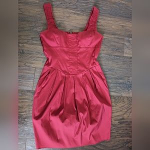 GUESS by MARCIANO Bloody Red dress, pleated straps & bottom dress